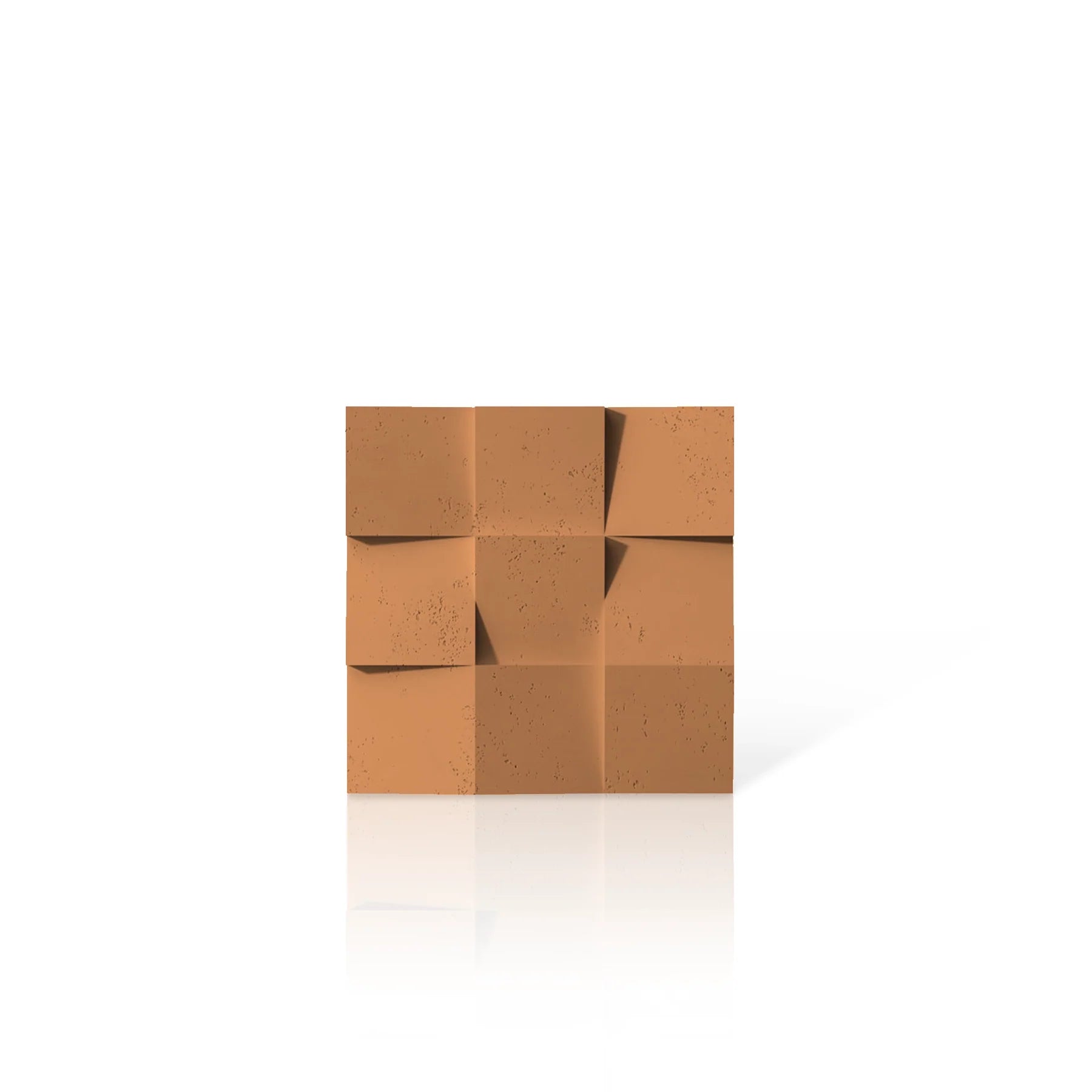 3D Concrete Wall Panels SQUARES colour swatch on white background DecorMania.eu